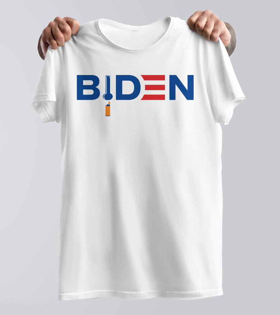 Drinkin Bros Biden Crack Pipes Parody Typography Merch T-Shirt