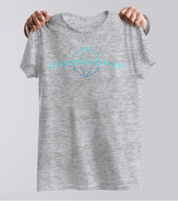 Dimension 20 Merch Geometric Logo Design Dimension 20 T-Shirt