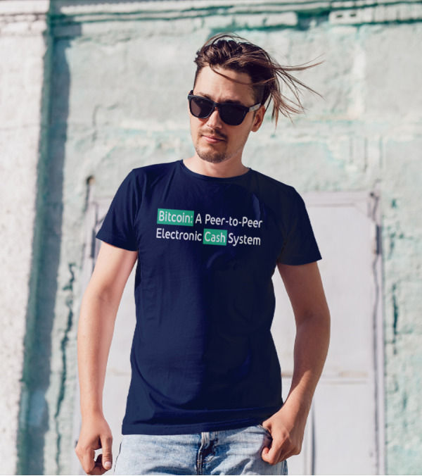 Bitcoin A Peer-to-Peer Electronic Cash System T-Shirt