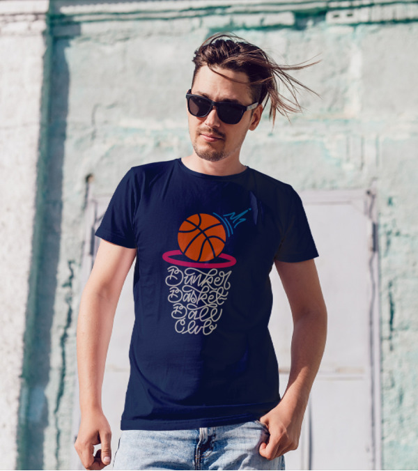 Bunker Branding Basketball Club Ball Net Script T-Shirt
