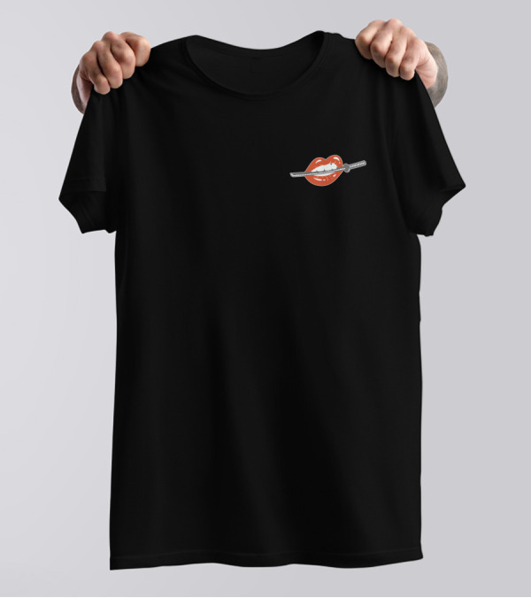 Women And Weapons NFT Merch Lips And Sword T-Shirt