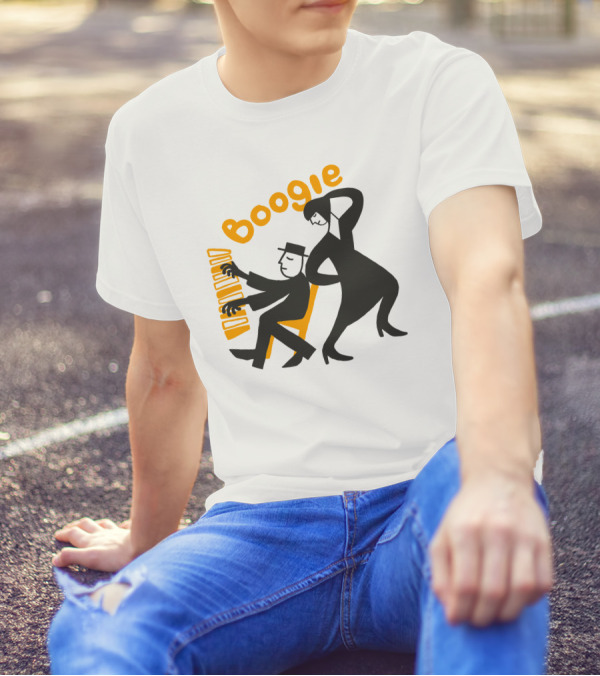 Woogie Boogie Music Dance Energetic Movement T-Shirt