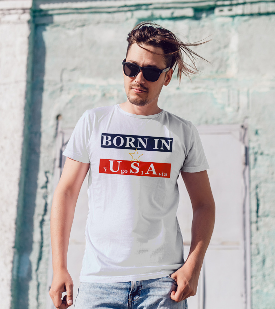 Born In USA Y Go 1 Via Neighbours Wifi T-Shirt