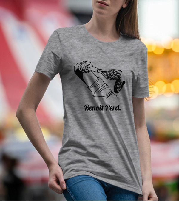 Benoît Perd Ffl Lose Merchandise Tennis Racket Image T-Shirt