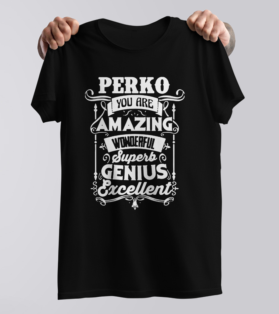 PERKO You Are Amazing Wonderful Superb Genius Excellent T-Shirt