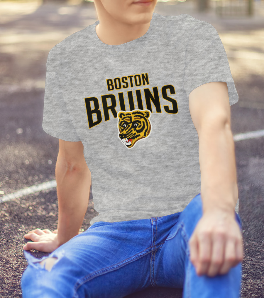 Boston Bruins Classic Vintage Logo Longsleeve T-Shirt