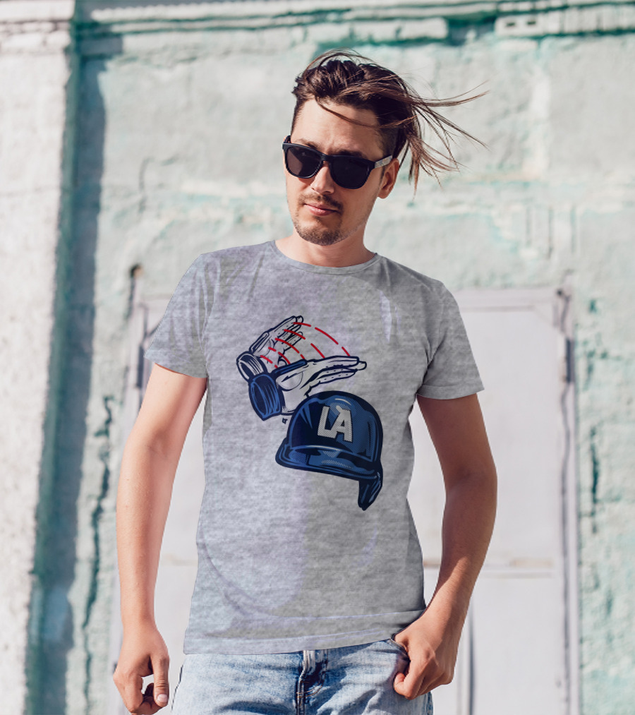 LA Baseball Catcher Dunk Gesture T-Shirt