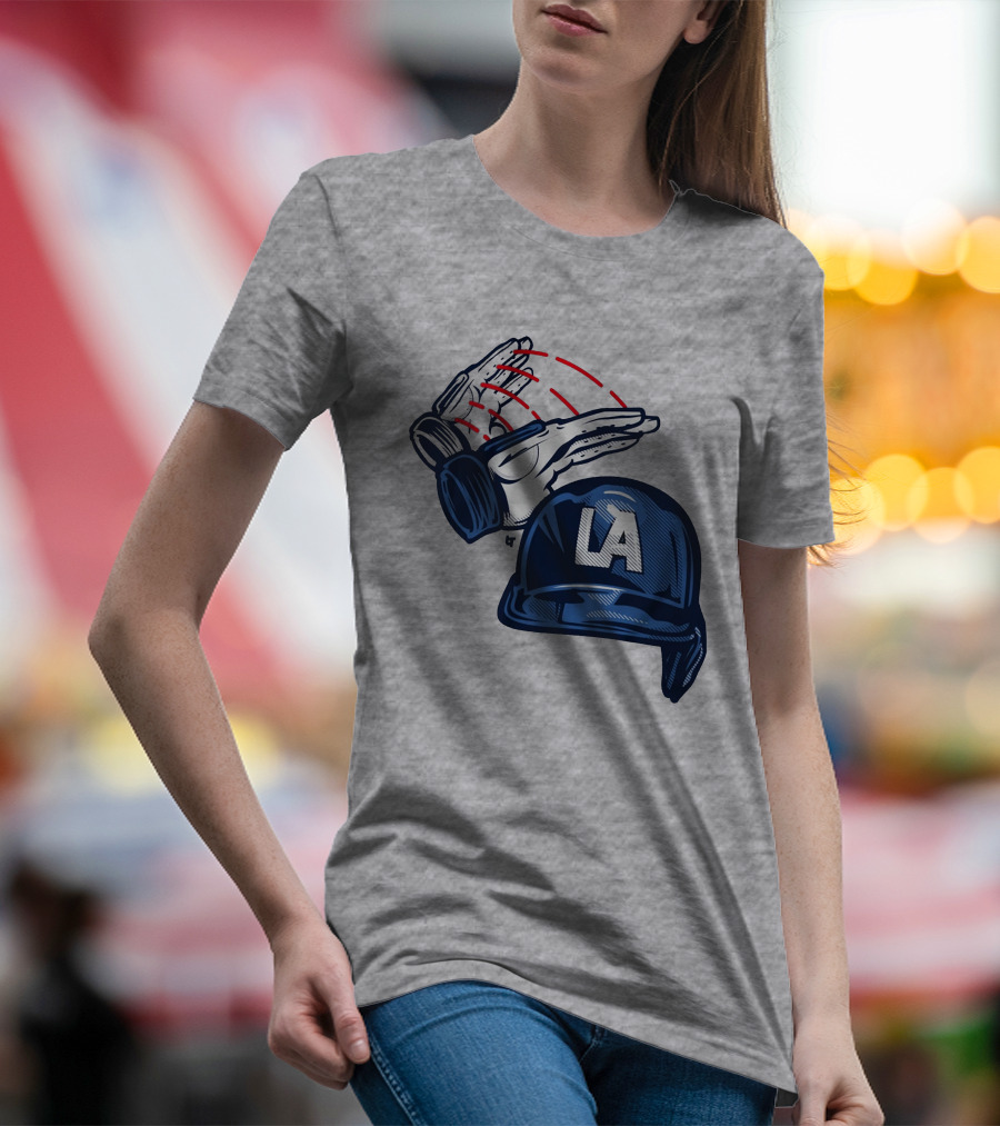 LA Baseball Catcher Dunk Gesture T-Shirt
