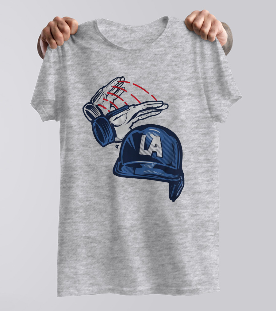 BreakingT Dunk On Em LA Helmet And Gloves T-Shirt