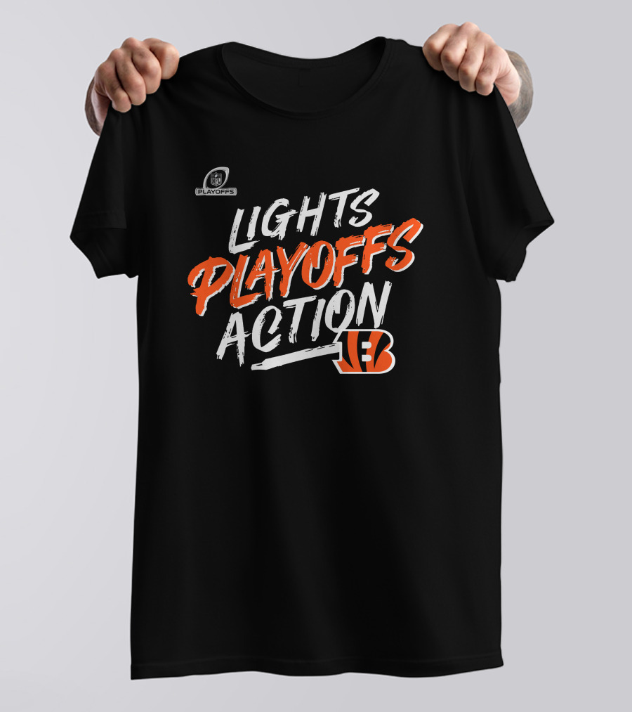 Lights Playoffs Action Bengals T-Shirt