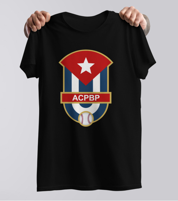 ACBPB Association Of Cuban Professional Baseball Players Emblem With Baseball And Star T-Shirt
