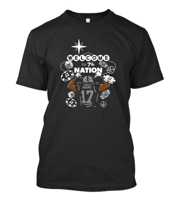 Welcome To The Nation Adams 17 Raider Cody Warriorsworld T-Shirt