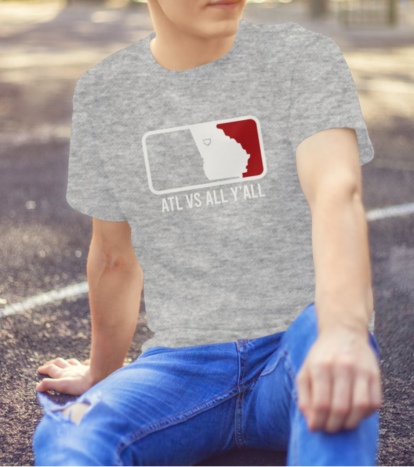 Lily Tweet Atl Vs All Y'all Georgia Map T-Shirt