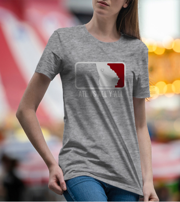 Lily Tweet Atl Vs All Y'all Georgia Map T-Shirt