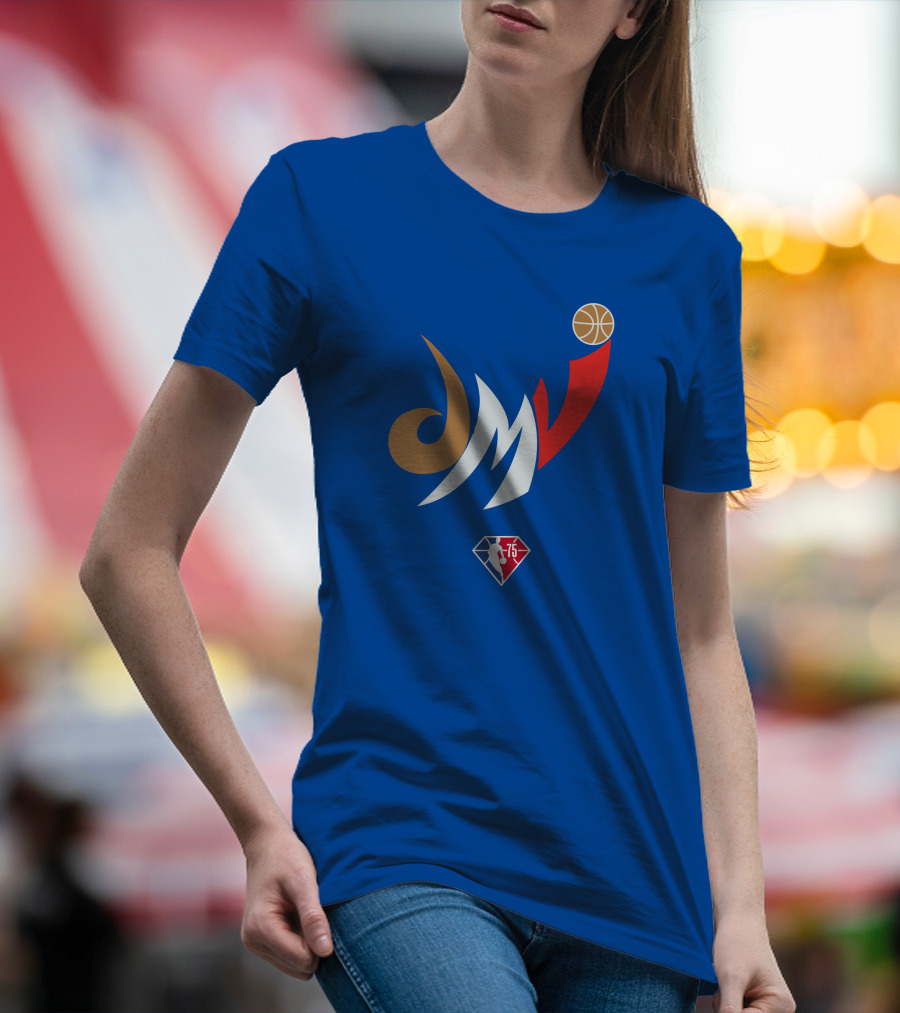 Wizards NBA 75th Anniversary DMV Hoop District Basketball T-Shirt