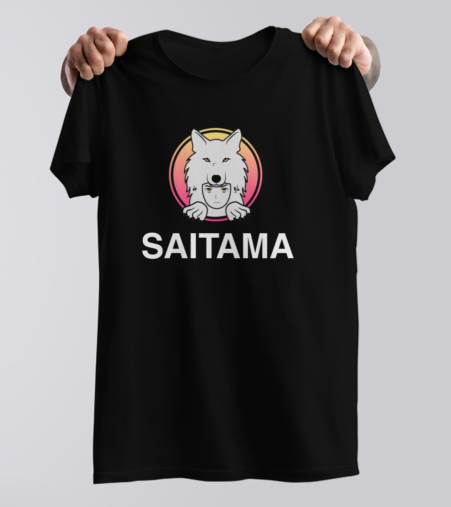 Mkay Saitama Saitama Inu Coin Anime Wolf T-Shirt