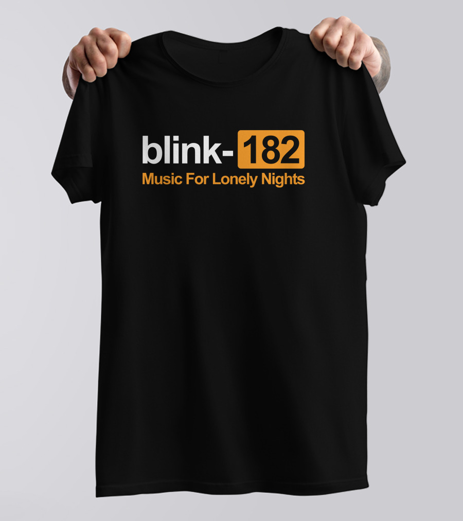 Blink-182 Music For Lonely Nights Nostalgic Alternative Rock Vibes T-Shirt