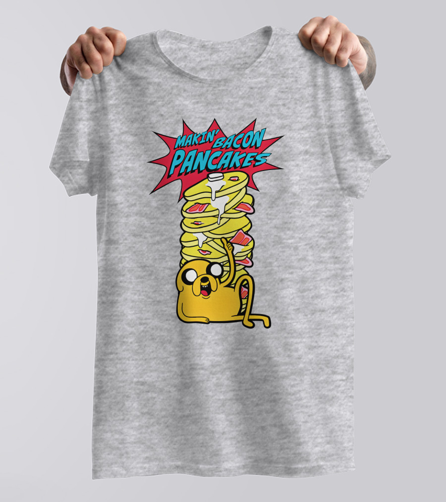 Makin' Bacon Pancakes Stack With Jake The Dog T-Shirt
