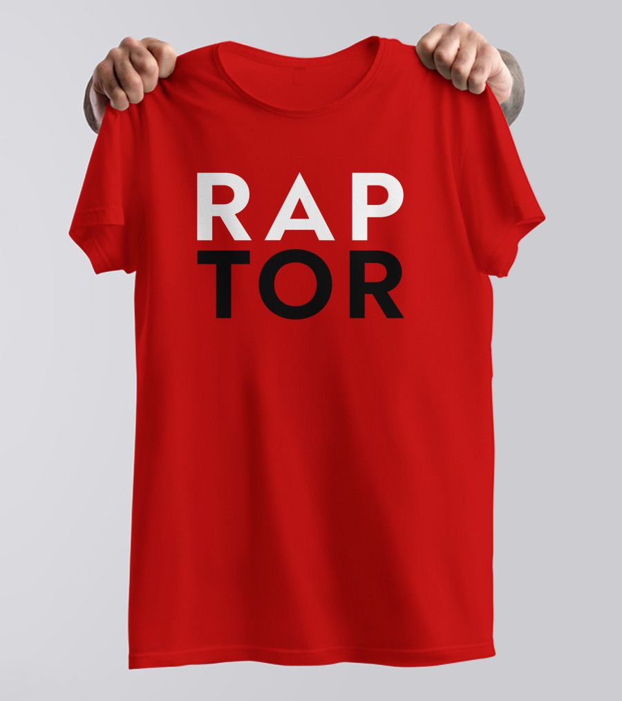 J.E. Skeets Raptor Jeskeets Raptors RAPTOR Red Black White T-Shirt