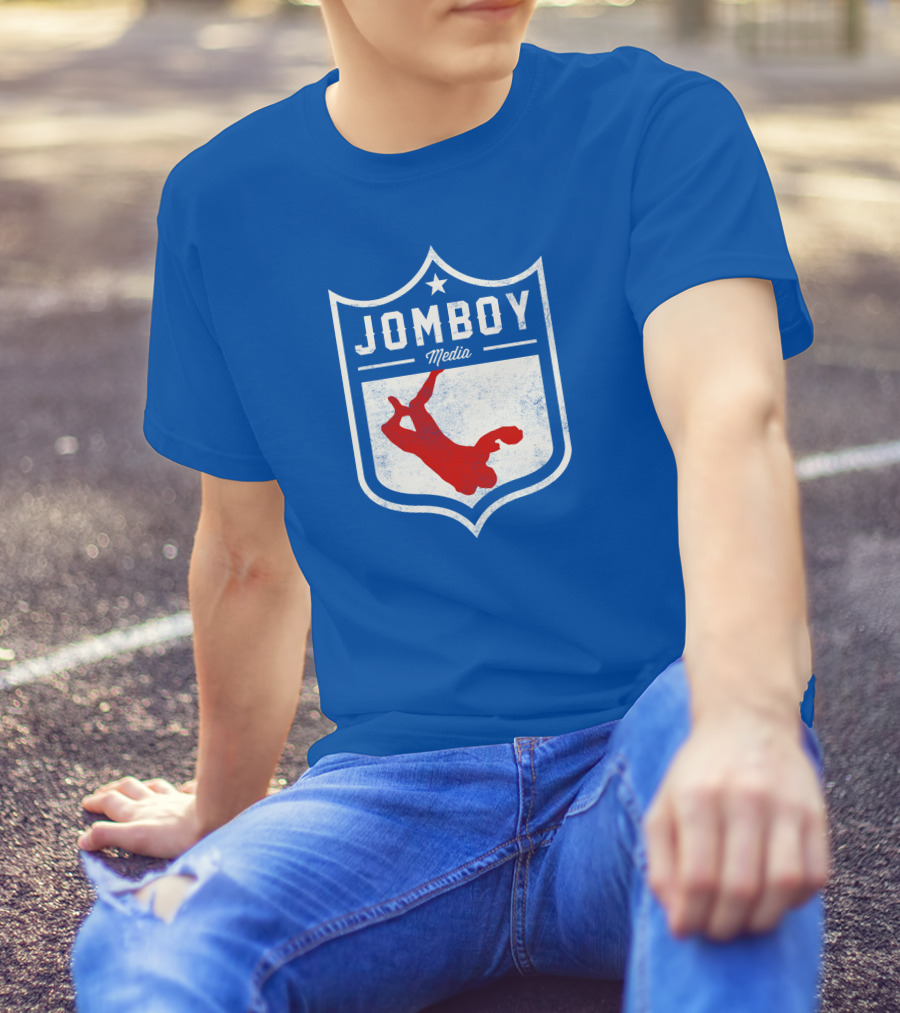 Jomboy Media Merch Thicc Six New Logo NFL Shield T-Shirt