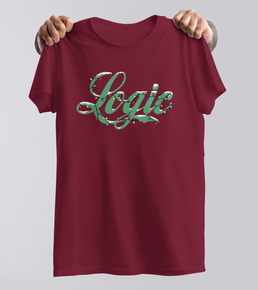 Logic Merch Holiday Lights Script Collection T-Shirt