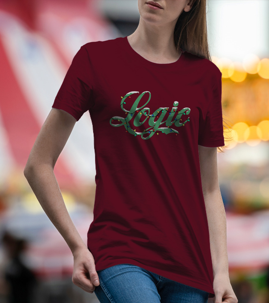 Logic Merch Holiday Lights Script Collection T-Shirt