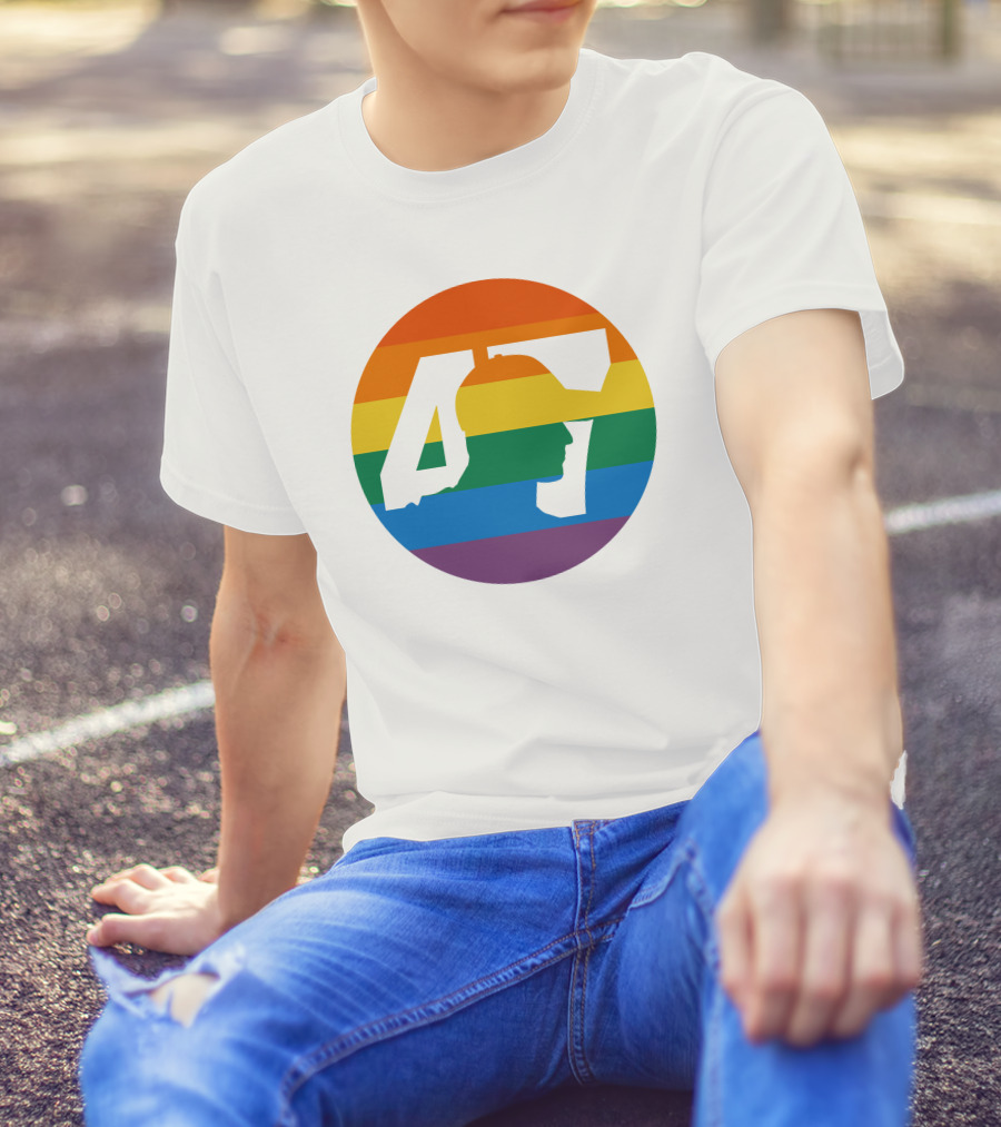 Mick Schumacher Rainbow Circle 47 Pride T-Shirt