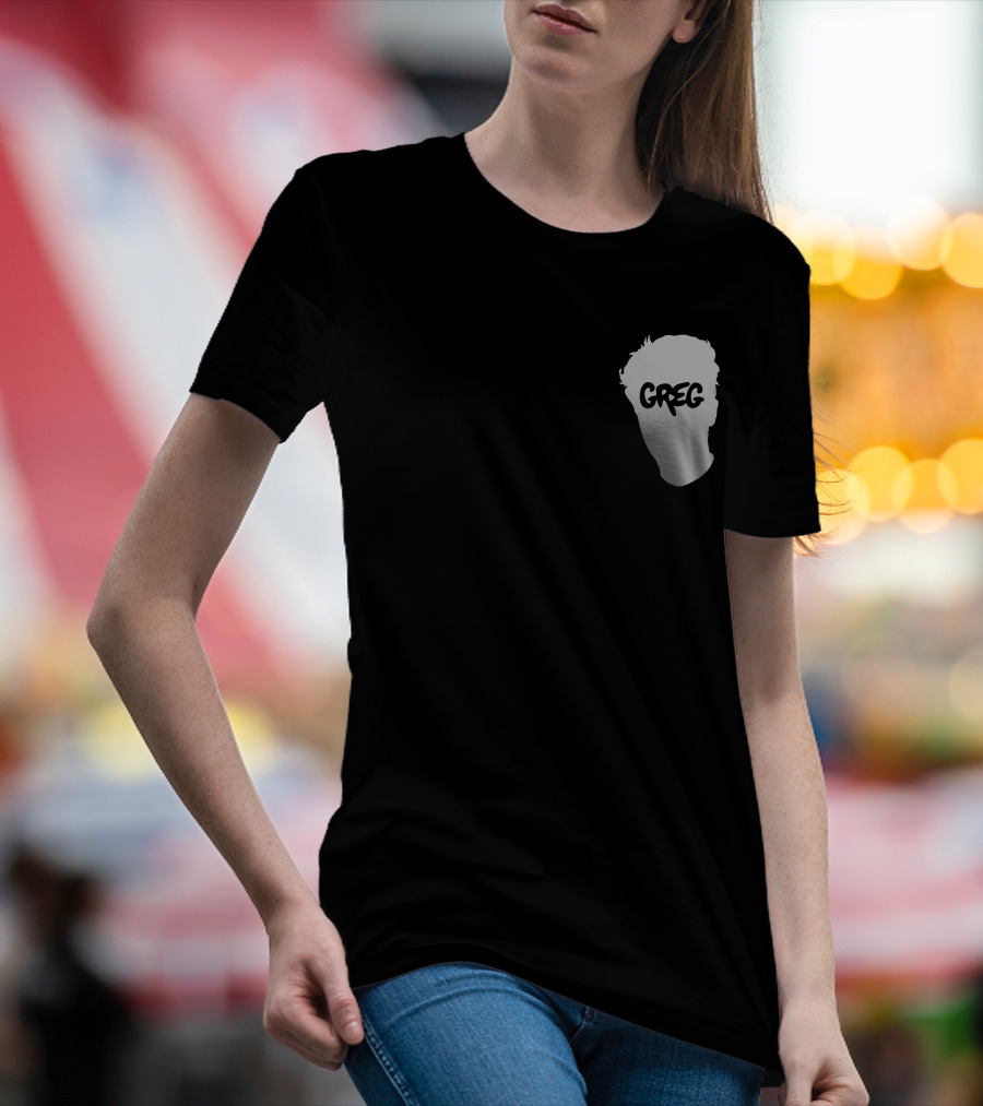 Danny Gonzalez Merch Greg Text Silhouette Pigment Dyed T-Shirt