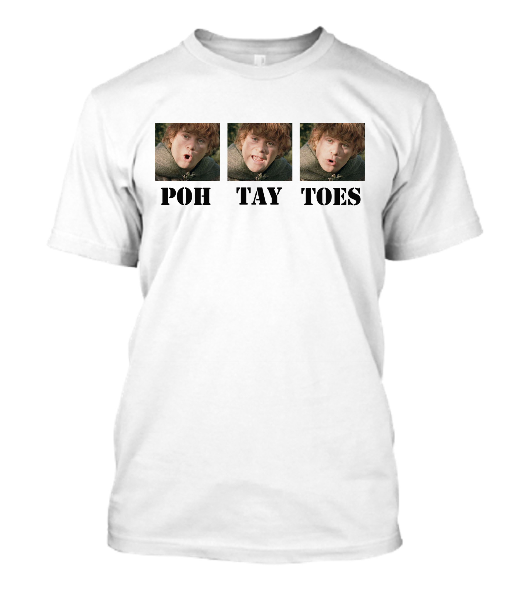POH TAY TOES Samwise Gamgee Lord Of The Rings T-Shirt