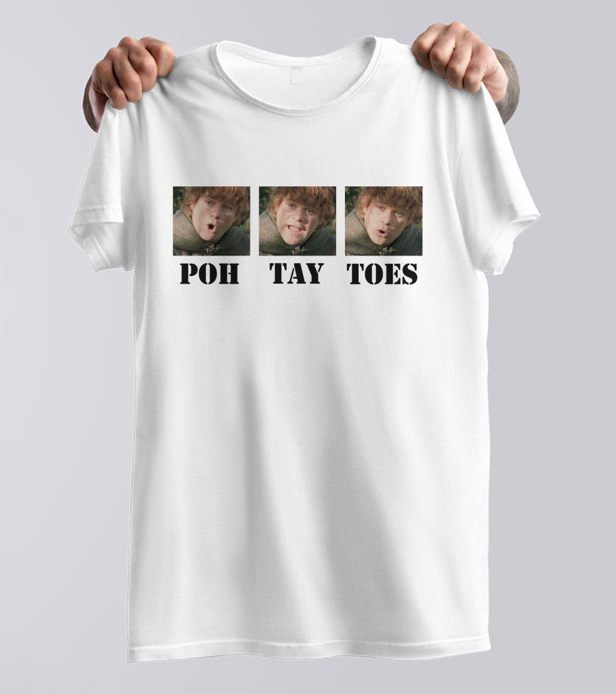 POH TAY TOES Samwise Gamgee Lord Of The Rings T-Shirt