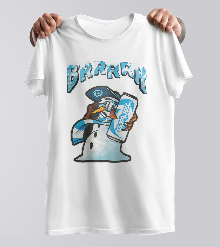 G Fuel Brrrrr Snowman Energy Drink Winter Theme Meta Threads T-Shirt