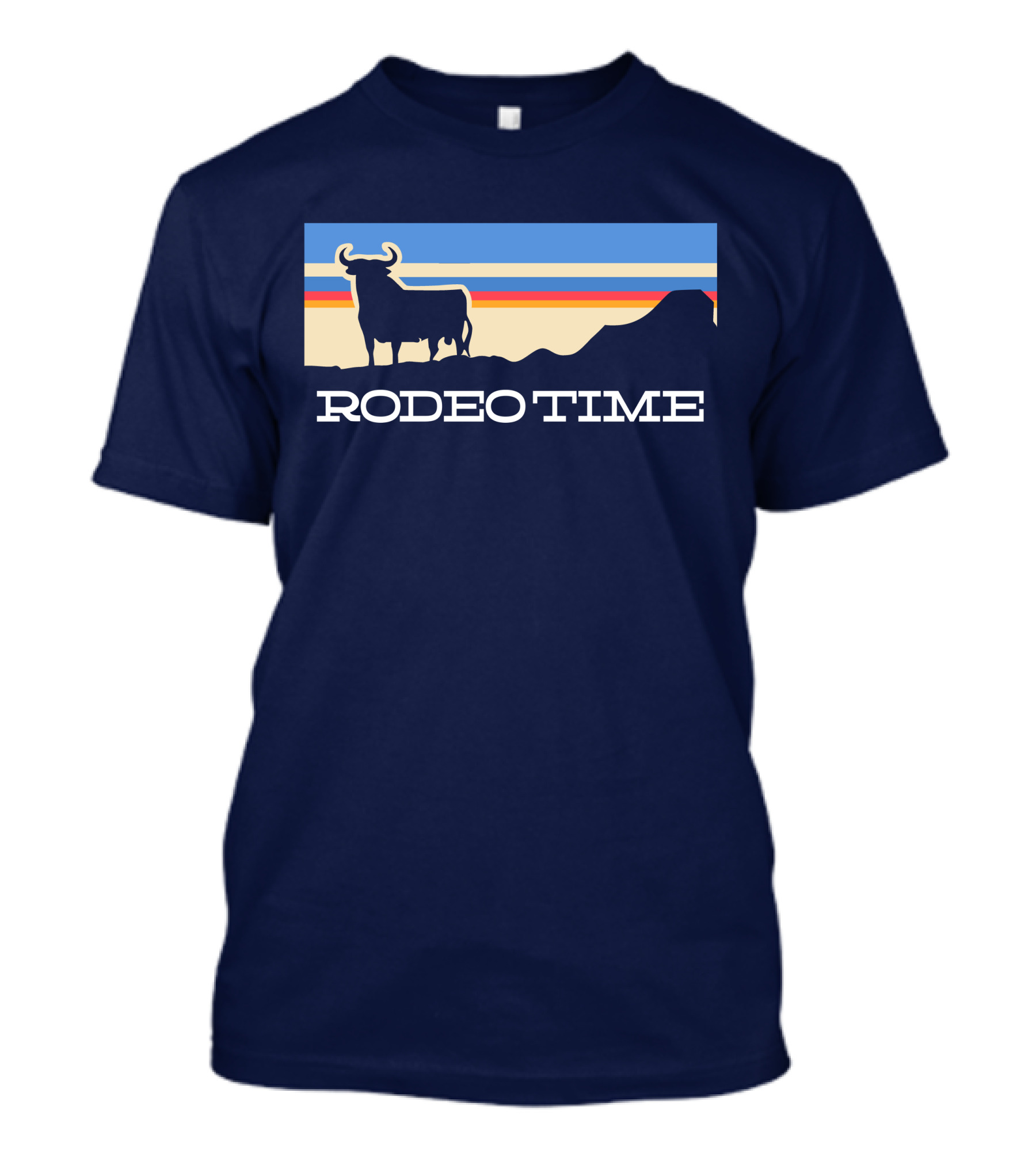 Rodeo Time Sunset Bull Silhouette By Dale Brisby T-Shirt