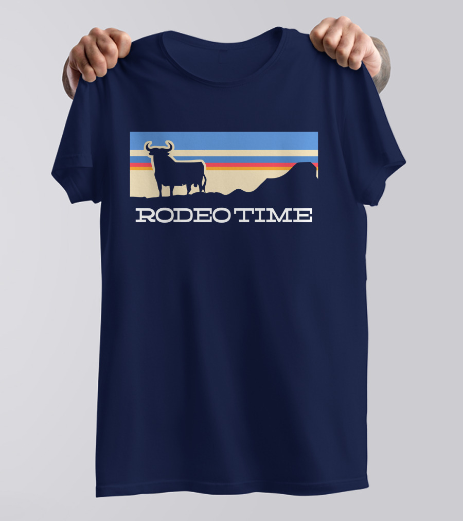 Rodeo Time Sunset Bull Silhouette By Dale Brisby T-Shirt