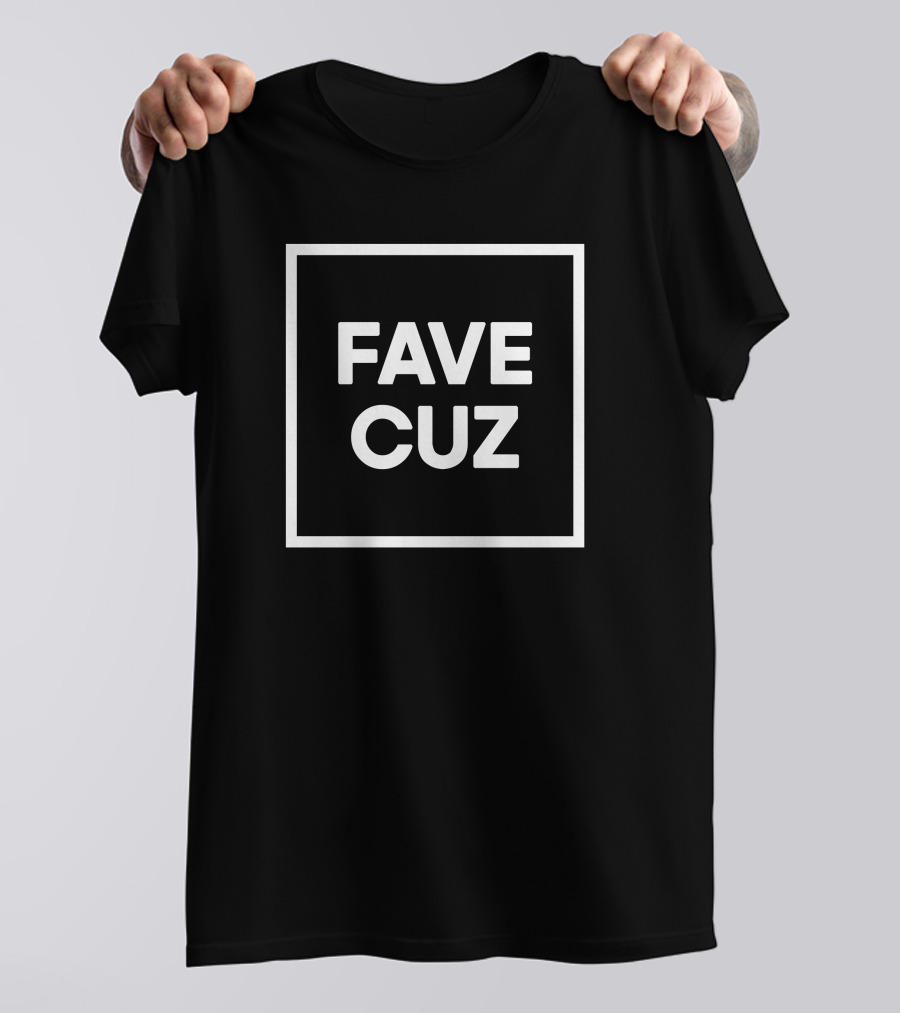 Imoh Umoren Fave Cuz Square Text T-Shirt