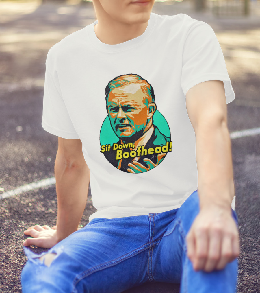 Sit Down Boofhead Scott Morrison Pop T-Shirt