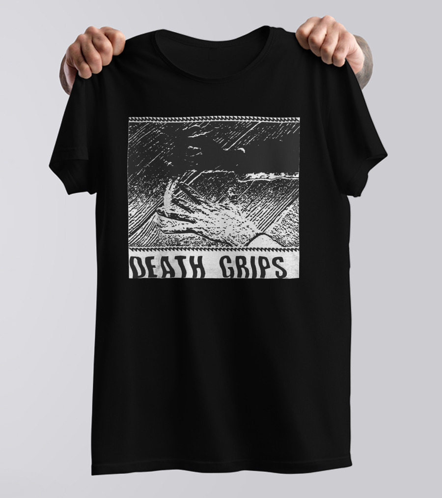 Death Grips Talented Merch Black And White Hand T-Shirt