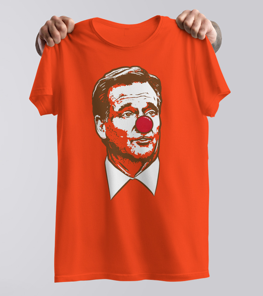 Cle Clown NFL Roger Goodell Red Nose Satire T-Shirt