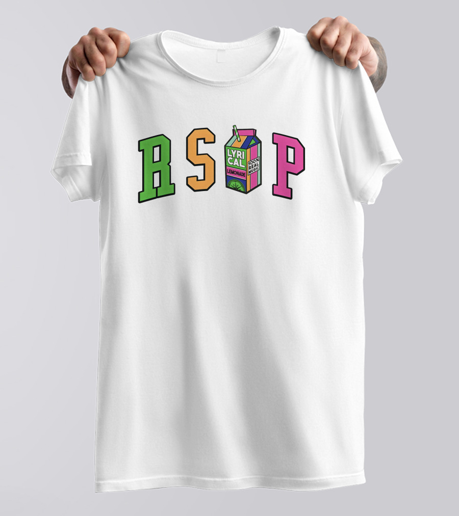 RSVP Lyrical Lemonade Drink Box Logo Cream Merch T-Shirt
