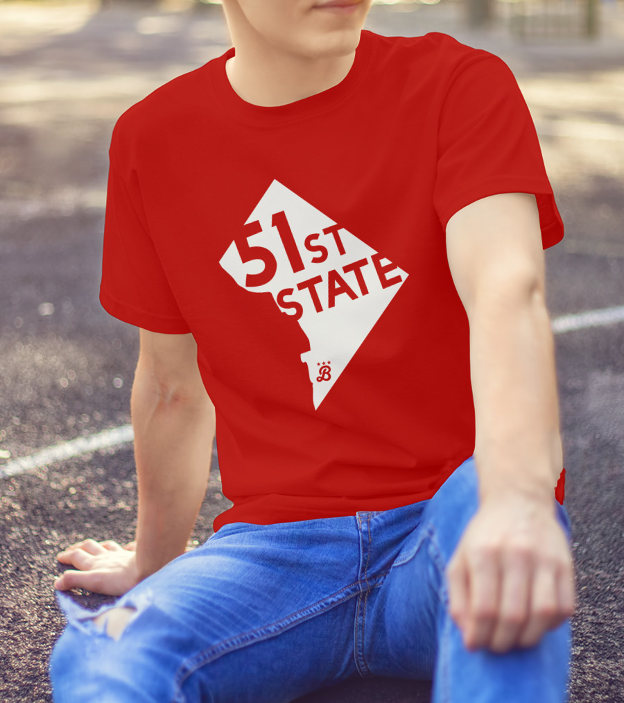 Juan Soto 51St State Wear Bailiwick Washington DC 51st State Outline T-Shirt