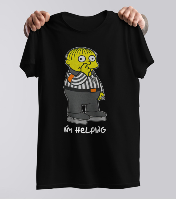Ralph Wiggum Referee NHL I'm Helping The Simpsons T-Shirt