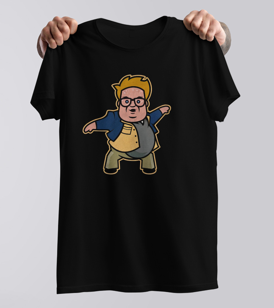Jon Sciambi Fat Guy In A Little Coat Chris Farley Homage T-Shirt