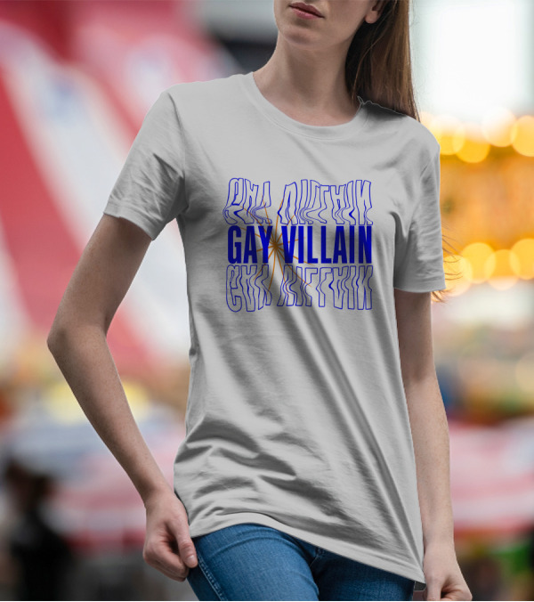 Gay Villain Reflections With Starburst Motif T-Shirt