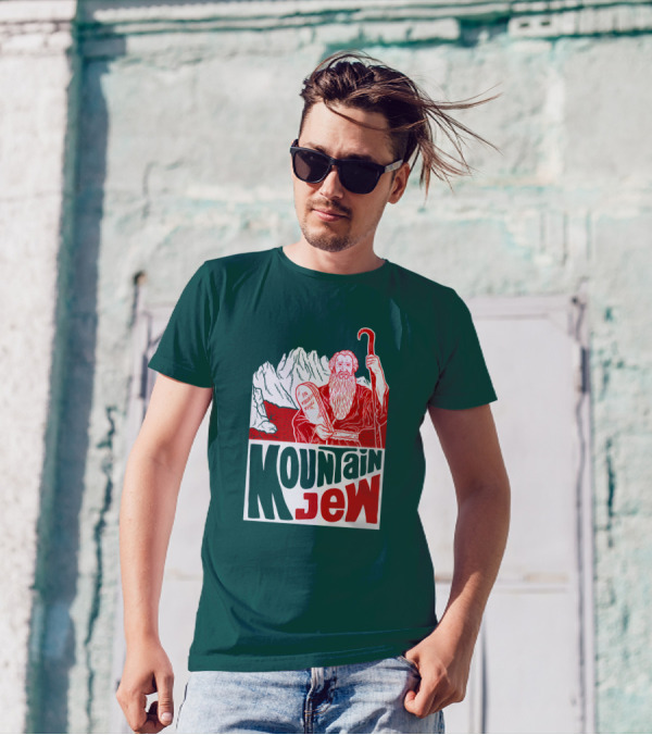 Mountain Jew Moses Holding Ten Commandments Ted Stout Tedstout5 T-Shirt