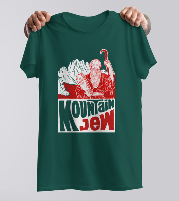 Mountain Jew Moses Holding Ten Commandments Ted Stout Tedstout5 T-Shirt