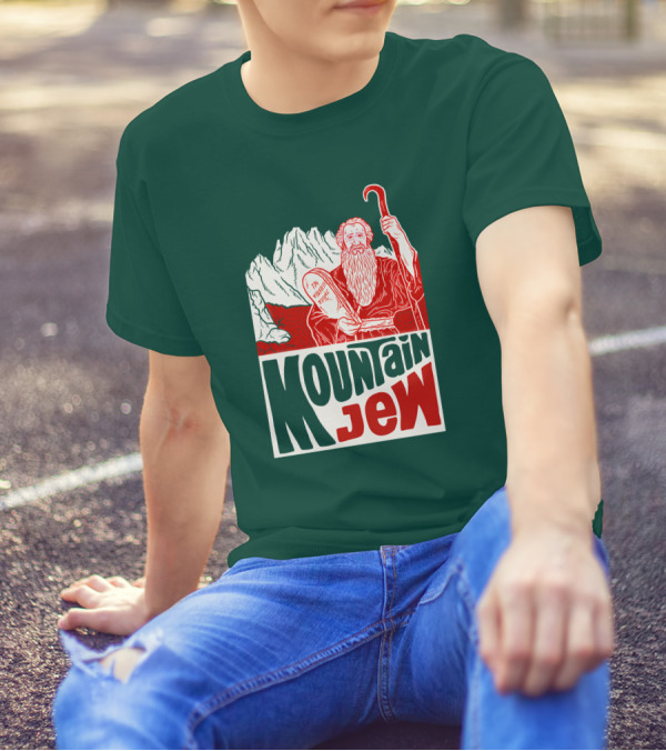 Mountain Jew Moses Holding Ten Commandments Ted Stout Tedstout5 T-Shirt
