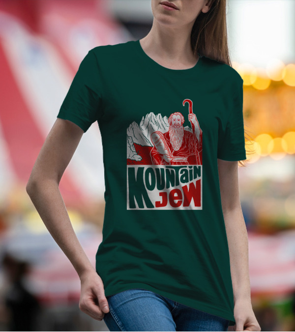 Mountain Jew Moses Holding Ten Commandments Ted Stout Tedstout5 T-Shirt