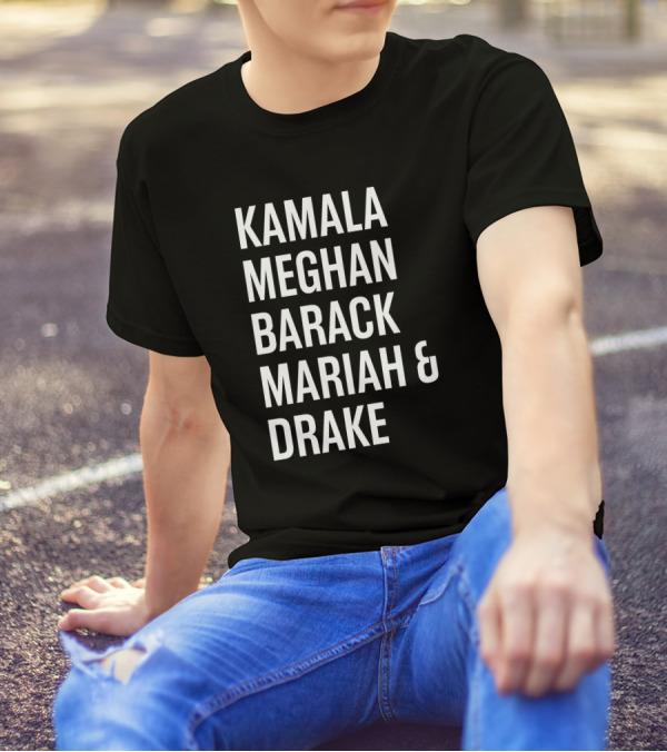 Kamala Meghan Barack Mariah And Drake Icons Collection T-Shirt