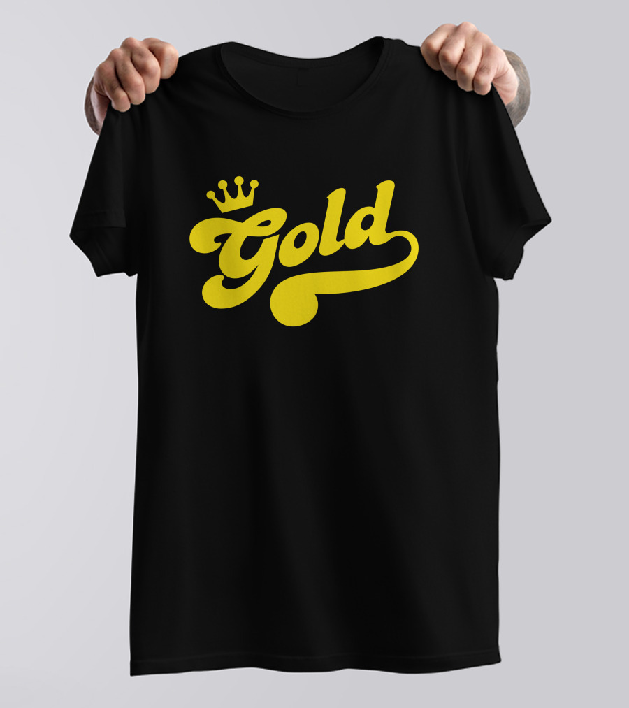 Lamar Jackson Gold Funko Crown T-Shirt