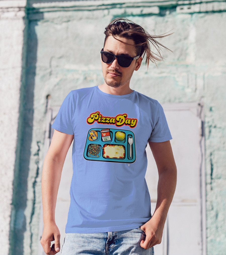 Super 70s Sports Store S7s Pizza Day Lunch Tray T-Shirt