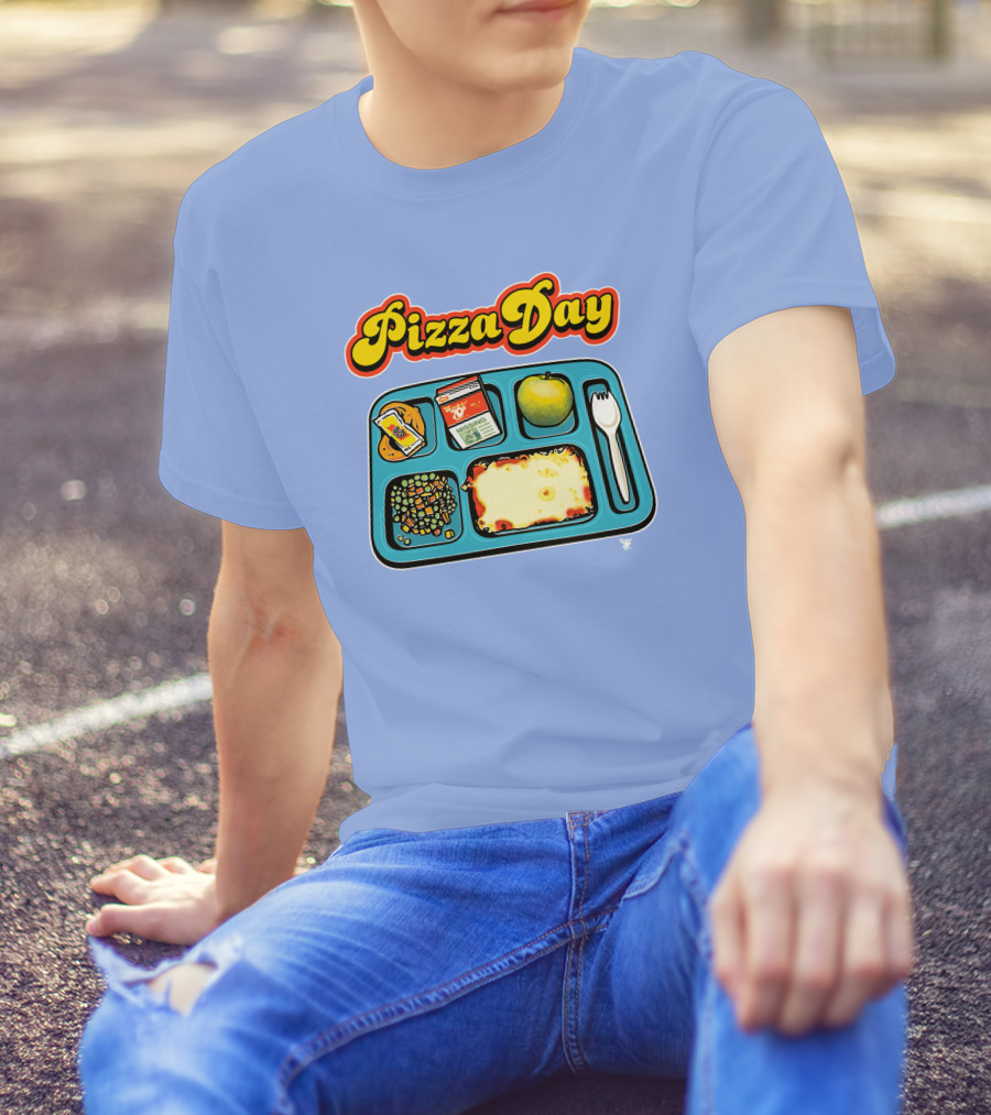 Super 70s Sports Store S7s Pizza Day Lunch Tray T-Shirt